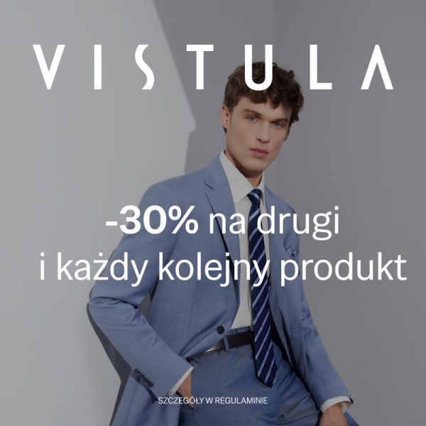 grafika promocyjna Vistulą -30% na drugi i kolejny produkt